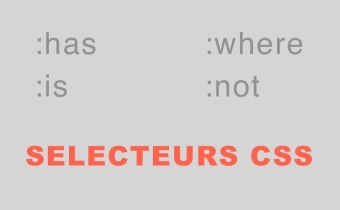 Les sélecteurs CSS :has, :not, :is et :where Les sélecteurs CSS :has, :not, :is et :where